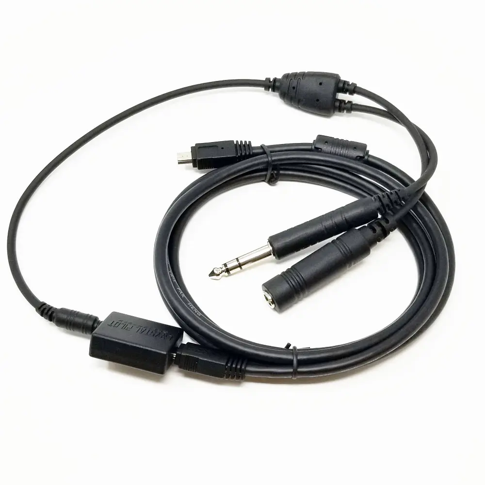 Crystal Pilot GA Recording Cable w/Hero 3 & 4 6ft Adapter
