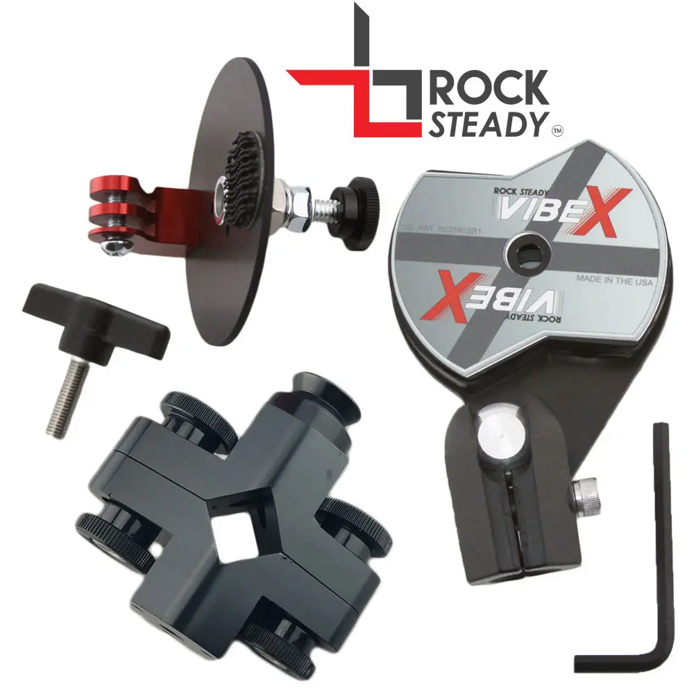 Rock Steady VibeX Ball Mount GoPro & Garmin Clamp Base w/Dovetail