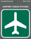 Airport Ahead Sticker