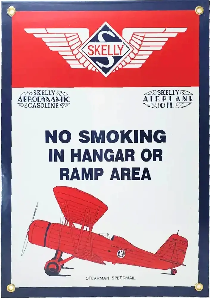Skelly No Smoking Sign