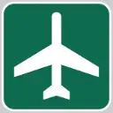 Airport Ahead Sign 