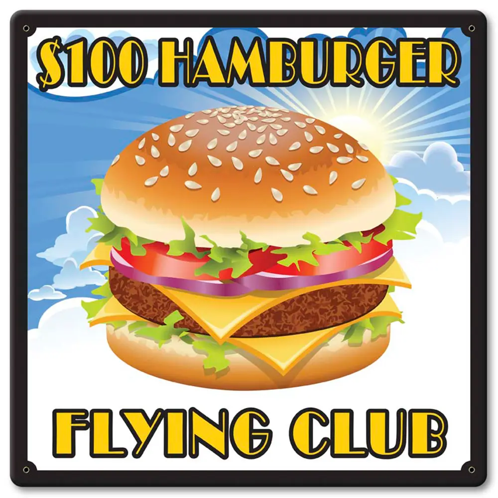 $100 Hamburger Sign