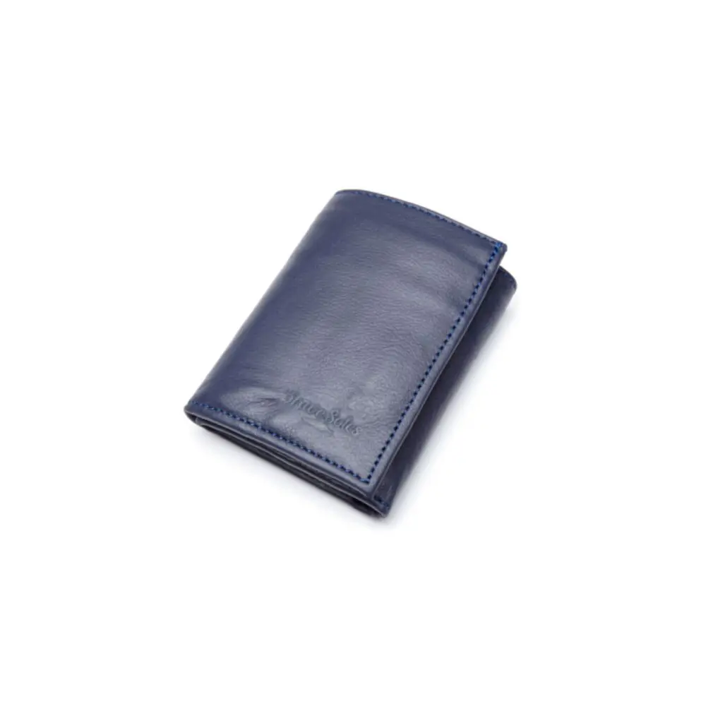 Up-Cycled Plane Leather Tri-Fold Wallet