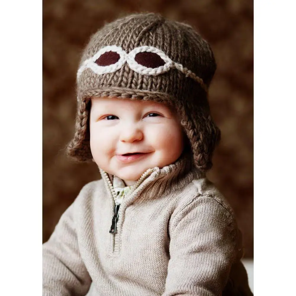 Baby Aviator Knit Hat 