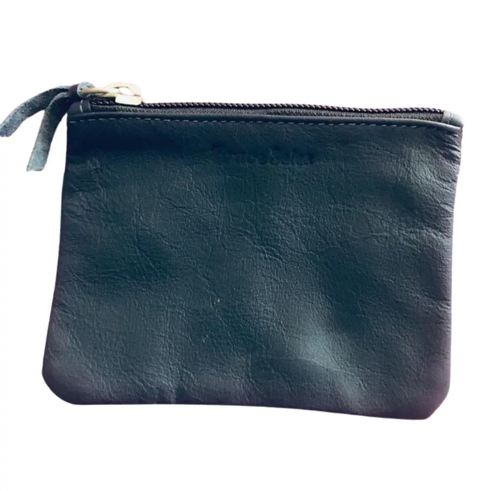 Up-Cycled Plane Leather Change Wallet