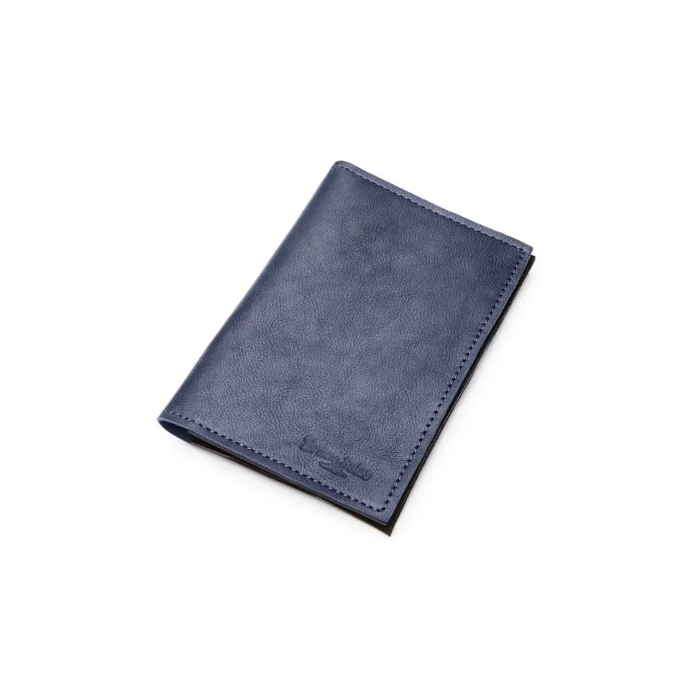 Up-Cycled Plane Leather Passport Wallet