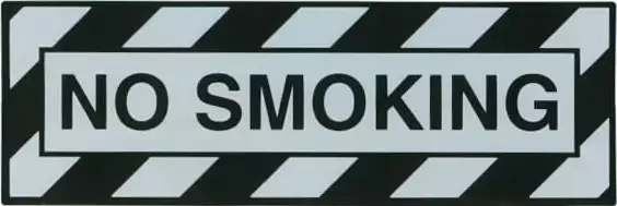 No Smoking Placard