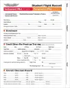 Student Flight Record: Airplane INST/COMM 4-Color 