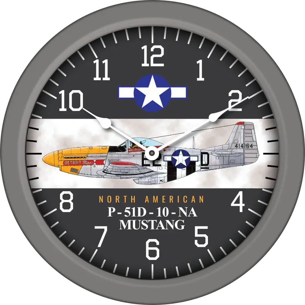 14" WWII Aircraft Wall Clock