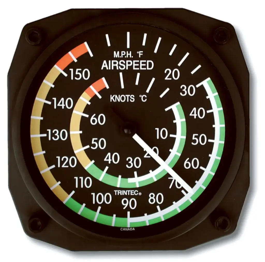 6" Airspeed Instrument Style Thermometer 