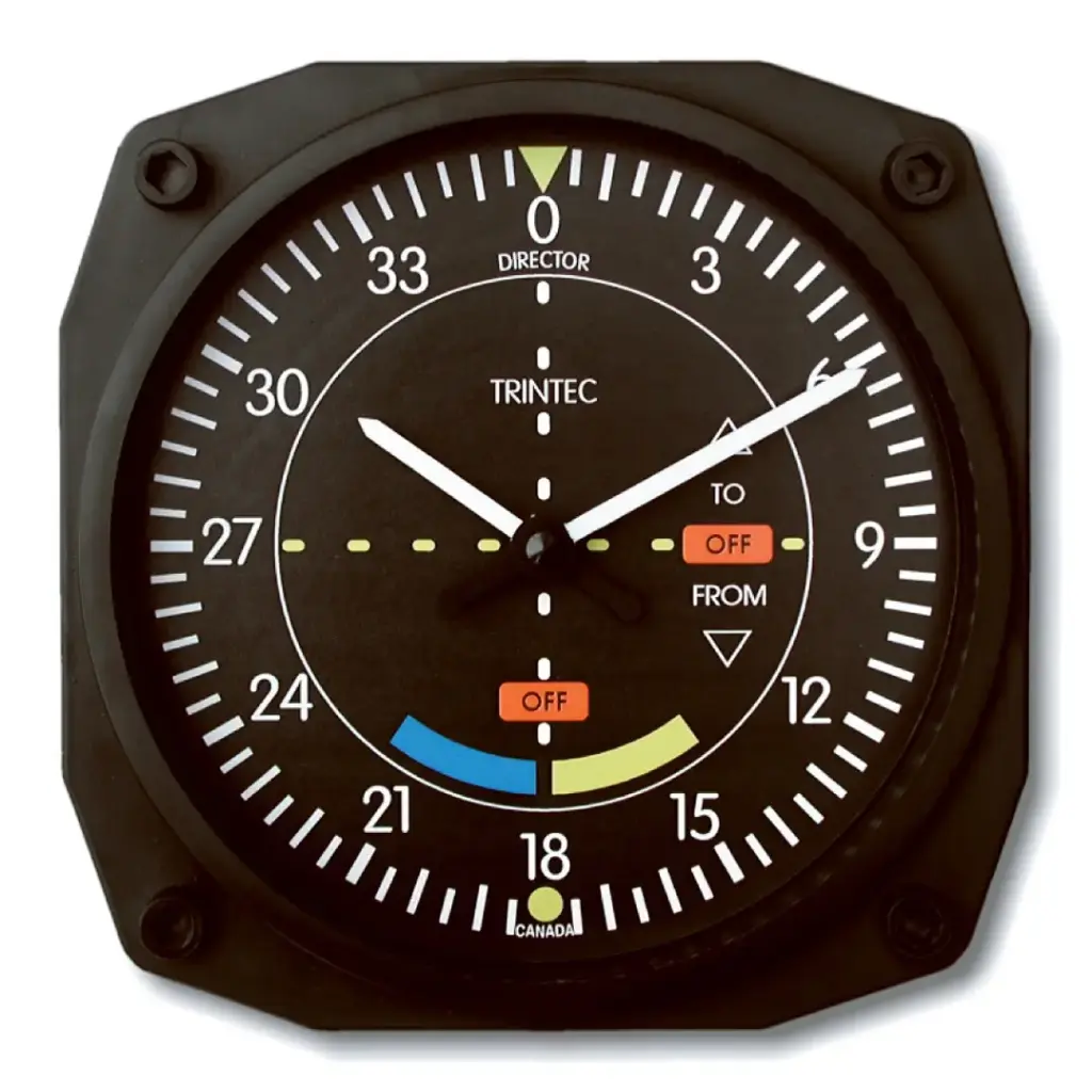 6" VOR Instrument Style Clock 