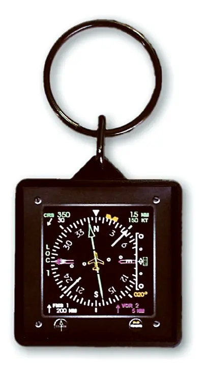 1.5" Square HSI Keychain 