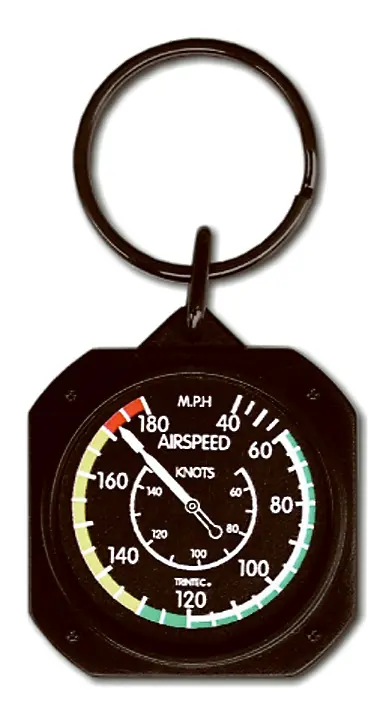 1.5" Classic Airspeed Indicator Keychain