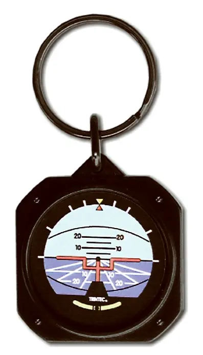 1.5" Classic Artificial Horizon Keychain