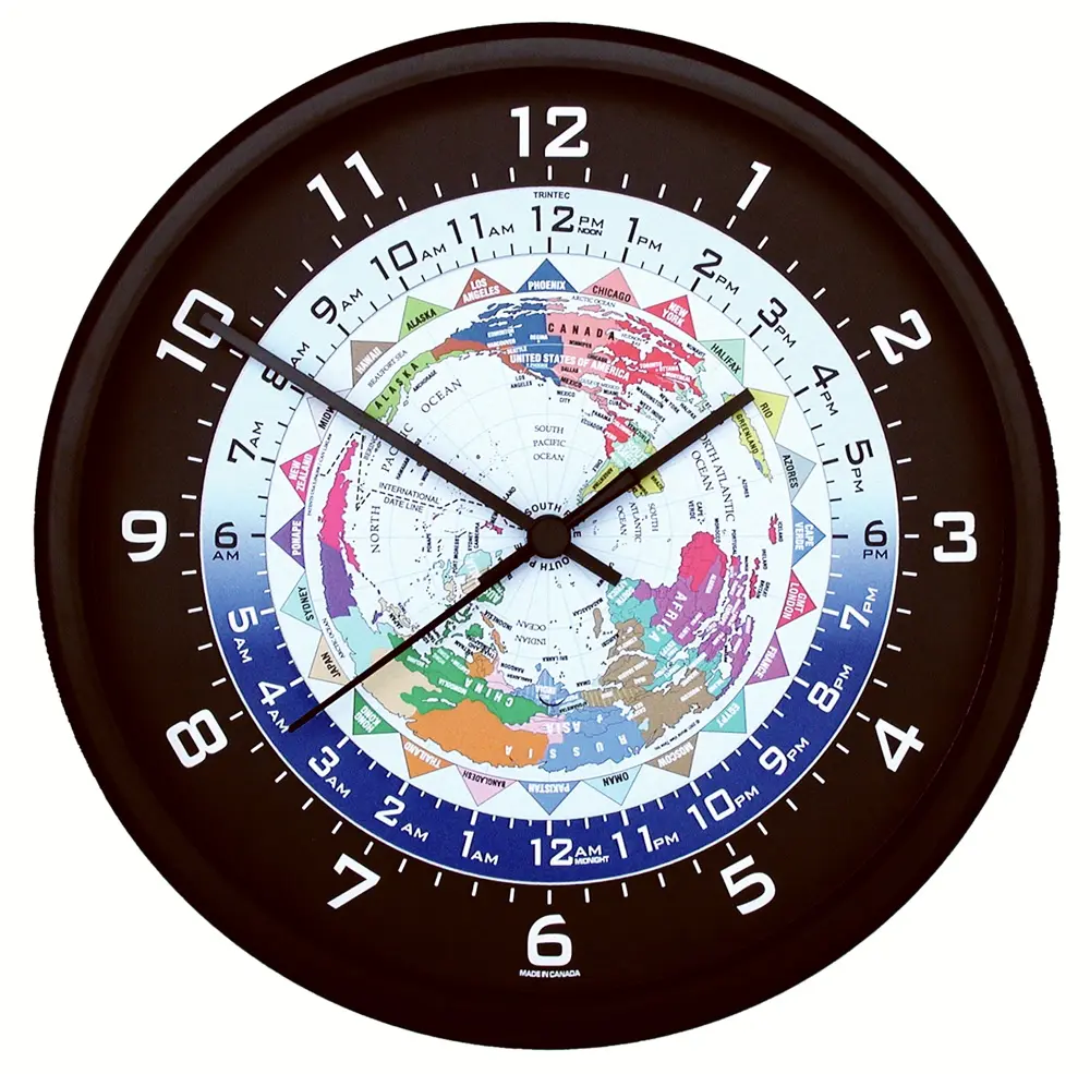 10" World Time Clock 