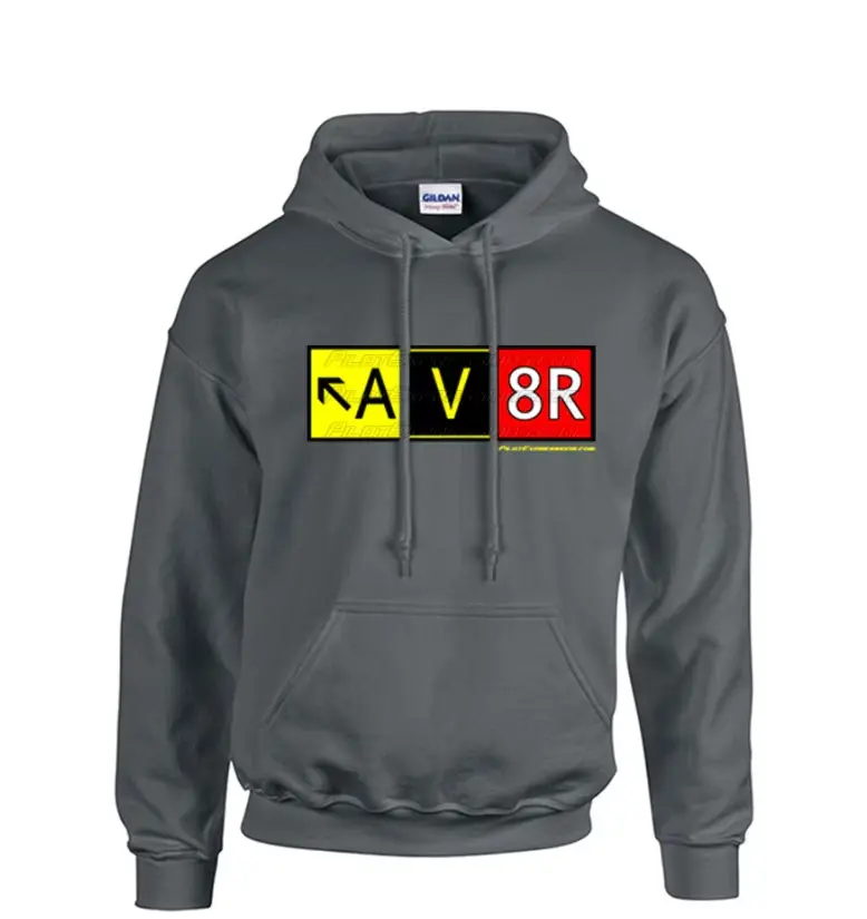 AV8R (Aviator) Taxiway Sign Hoodie Sweatshirt