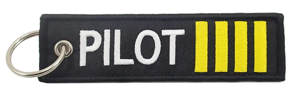 Pilot 4 Stripe Keychain