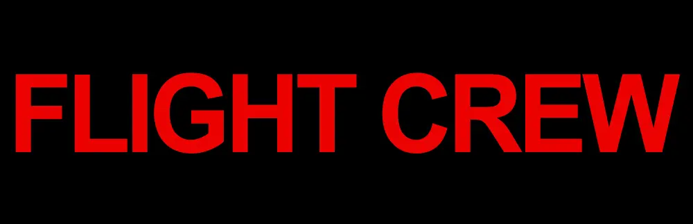 Flight Crew Sticker