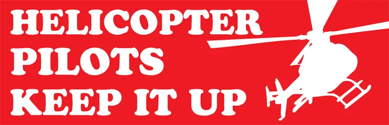 Helicopter Pilot Sticker