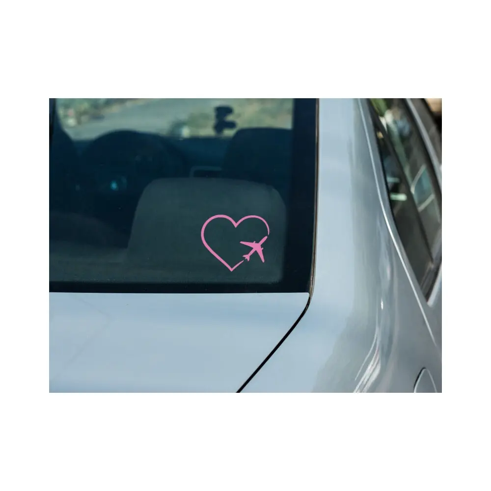 Airplane Heart Decal