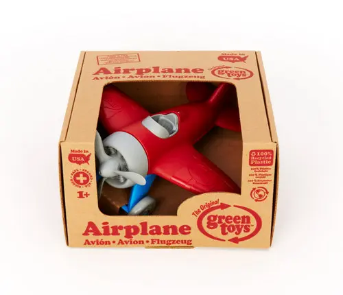 "Green" Toys Airplane (Red)
