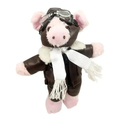 [NAPX608-PG] Pilot Pig Plush