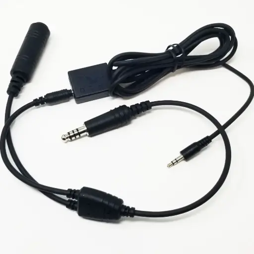 [FF-CP-HCB-S] Crystal Pilot GA Recording Cable w/S Adapter