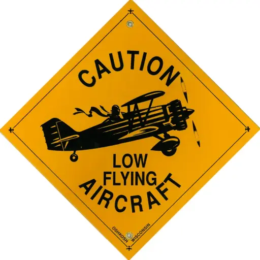 [NAPX407] Low Flying Aircraft Sign