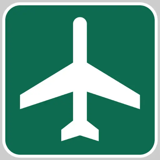 [NAPX450] Airport Ahead Sign 
