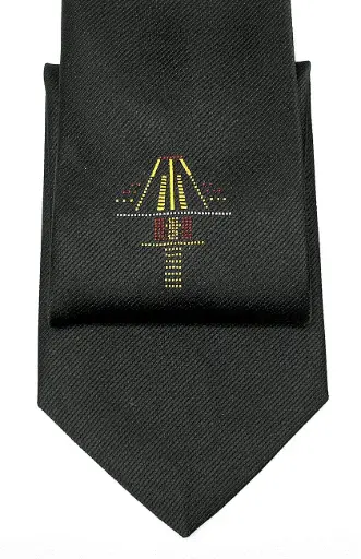 [WAPX790-BLK] Runway Approach Lights Tie