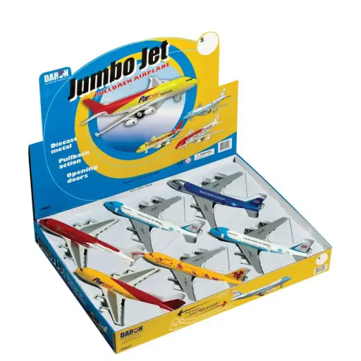 [NDAR390-JET] Pullback Jumbo Jet (6-Piece)