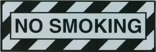 [AAPX811] No Smoking Placard