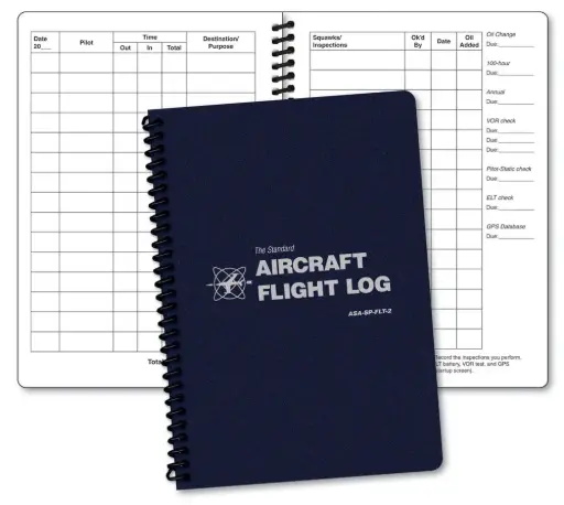 [ASA-SP-FLT-2] The Standard® Aircraft Flight Log 
