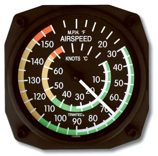 [NTRN-9061] 6" Airspeed Instrument Style Thermometer 