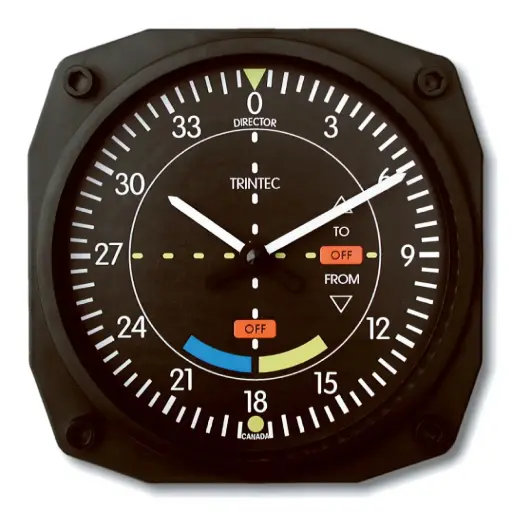 [NTRN-9064] 6" VOR Instrument Style Clock 
