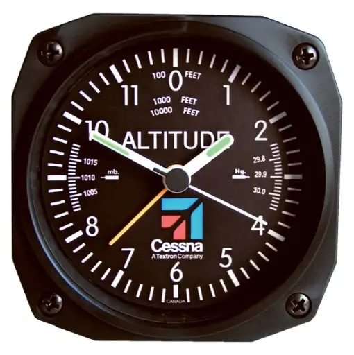 [NTRN-CES-DM60] Cessna Altimeter Desk Model Alarm Clock 