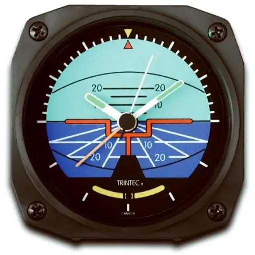 [NTRN-DM63] Classic Artificial Horizon Desk Model Alarm Clock 