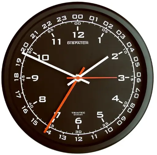 [NTRN-DSP01] 10" Dispatch Dual Time Clock (Black)