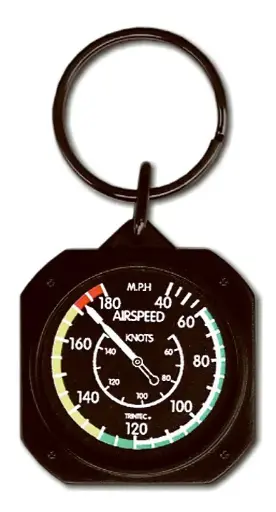 [NTRN-KC61] 1.5" Classic Airspeed Indicator Keychain