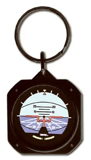[NTRN-KC63] 1.5" Classic Artificial Horizon Keychain