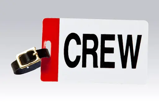 [OLJR510] Leather Strap Luggage Tag (Crew)