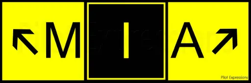 [NPEX300-MIA] Miami Taxiway Sticker