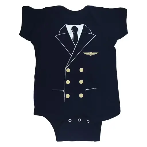Pilot Uniform Onesie (Navy)