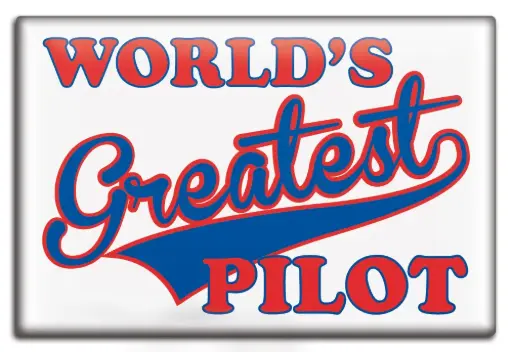 [NLUS632-WGP] Worlds Greatest Pilot Magnet