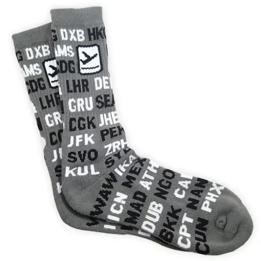 [WLUS900-AC-INT] Airport Code Socks (International)